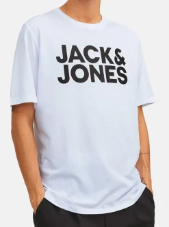 Jack & Jones Herren T-Shirt - 3er Pack Corp in weiß
