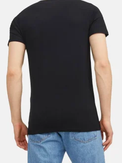 Jack & Jones Herren T-Shirt - 3er Pack Basic in mehrfarbig