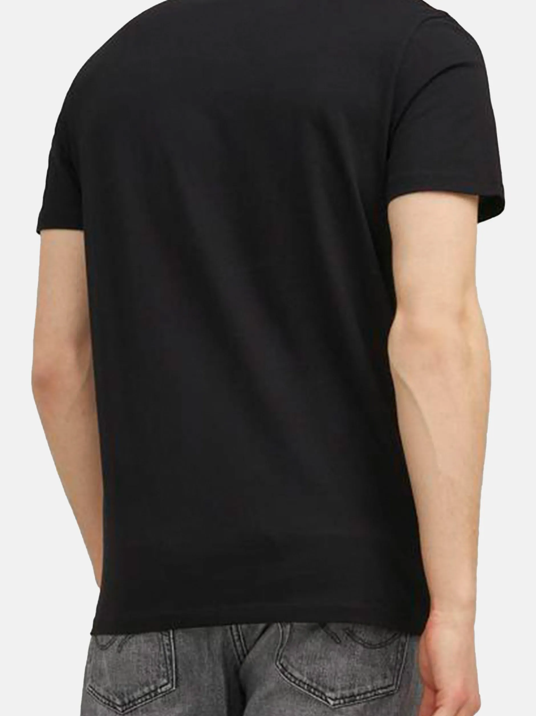 Jack & Jones Herren T-Shirt - 3er Pack Corp in schwarz