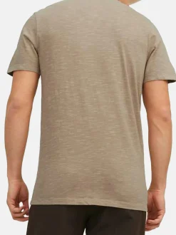 Jack & Jones Herren T-Shirt - 3er Pack Split in beige