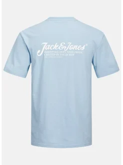 Jack & Jones Herren T-Shirt in hellblau - Ärmel: kurzarm