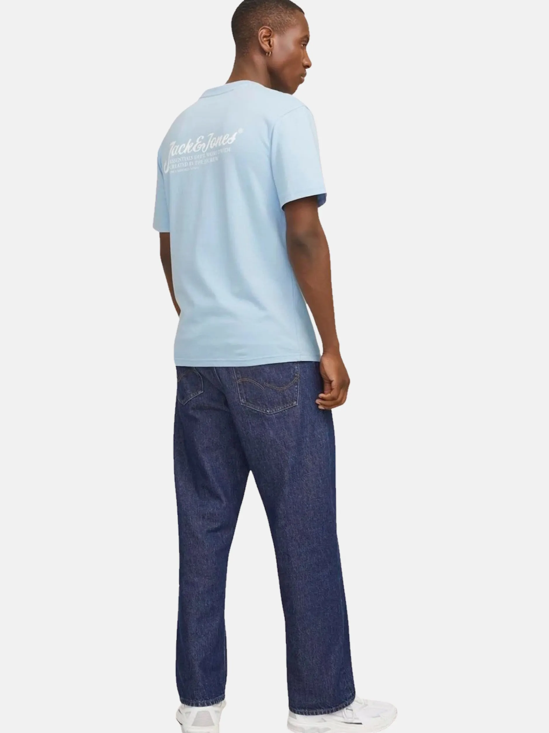 Jack & Jones Herren T-Shirt in hellblau - Ärmel: kurzarm