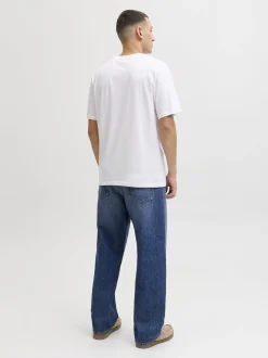 Jack & Jones Herren T-Shirt in weiß blau