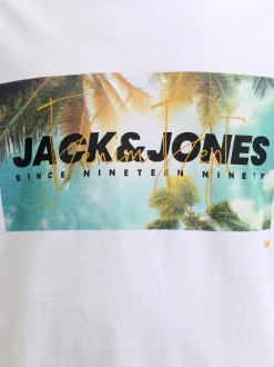Jack & Jones Herren T-Shirt - JJIndiana in weiß