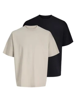 Jack & Jones Herren T-Shirts - Barron Tee im 2er-Pack in mehrfarbig