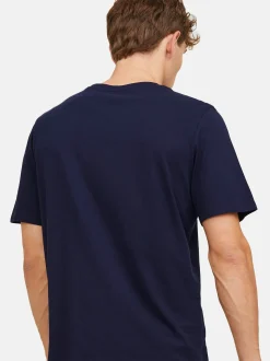 Jack & Jones Herren T-Shirts im 3er-Pack in blau