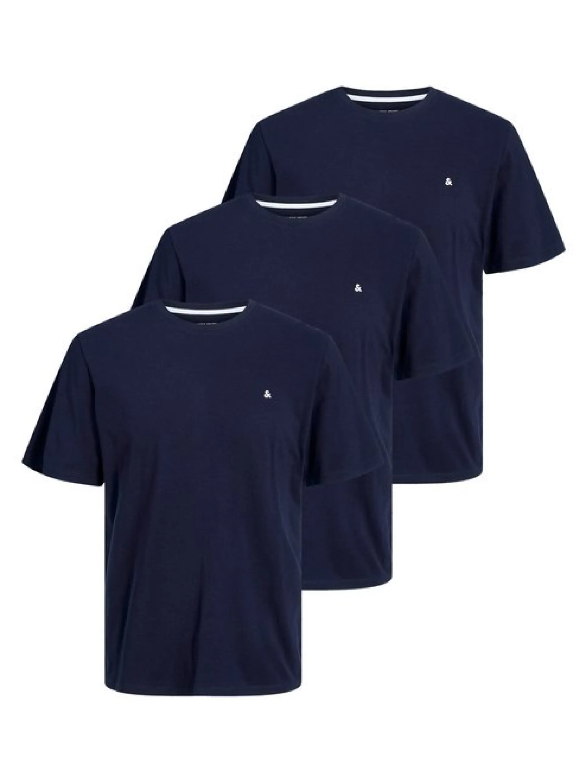Jack & Jones Herren T-Shirts im 3er-Pack in blau