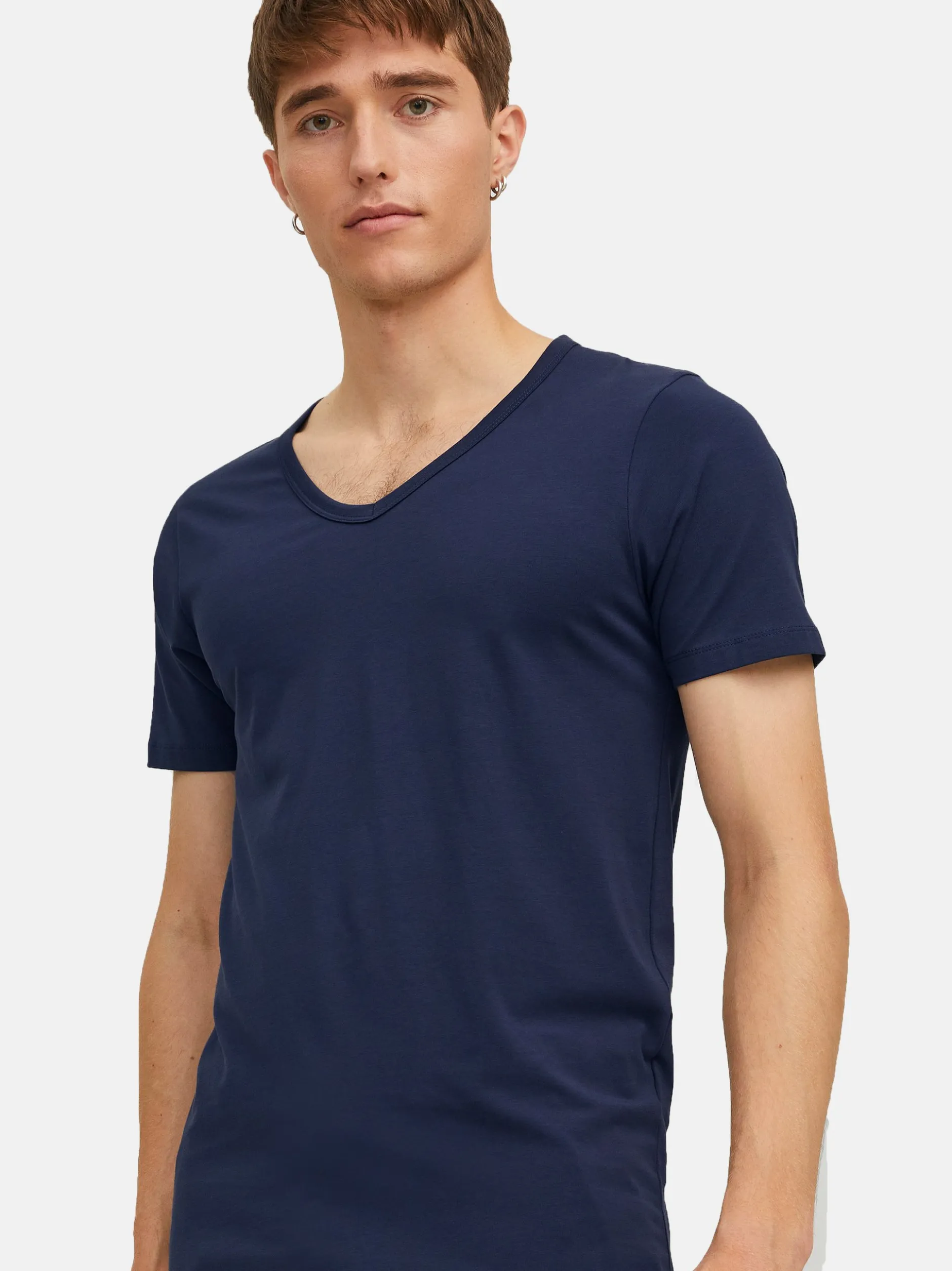 Jack & Jones Herren T-Shirts im 3er-Pack in blau