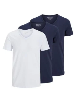Jack & Jones Herren T-Shirts im 3er-Pack in blau