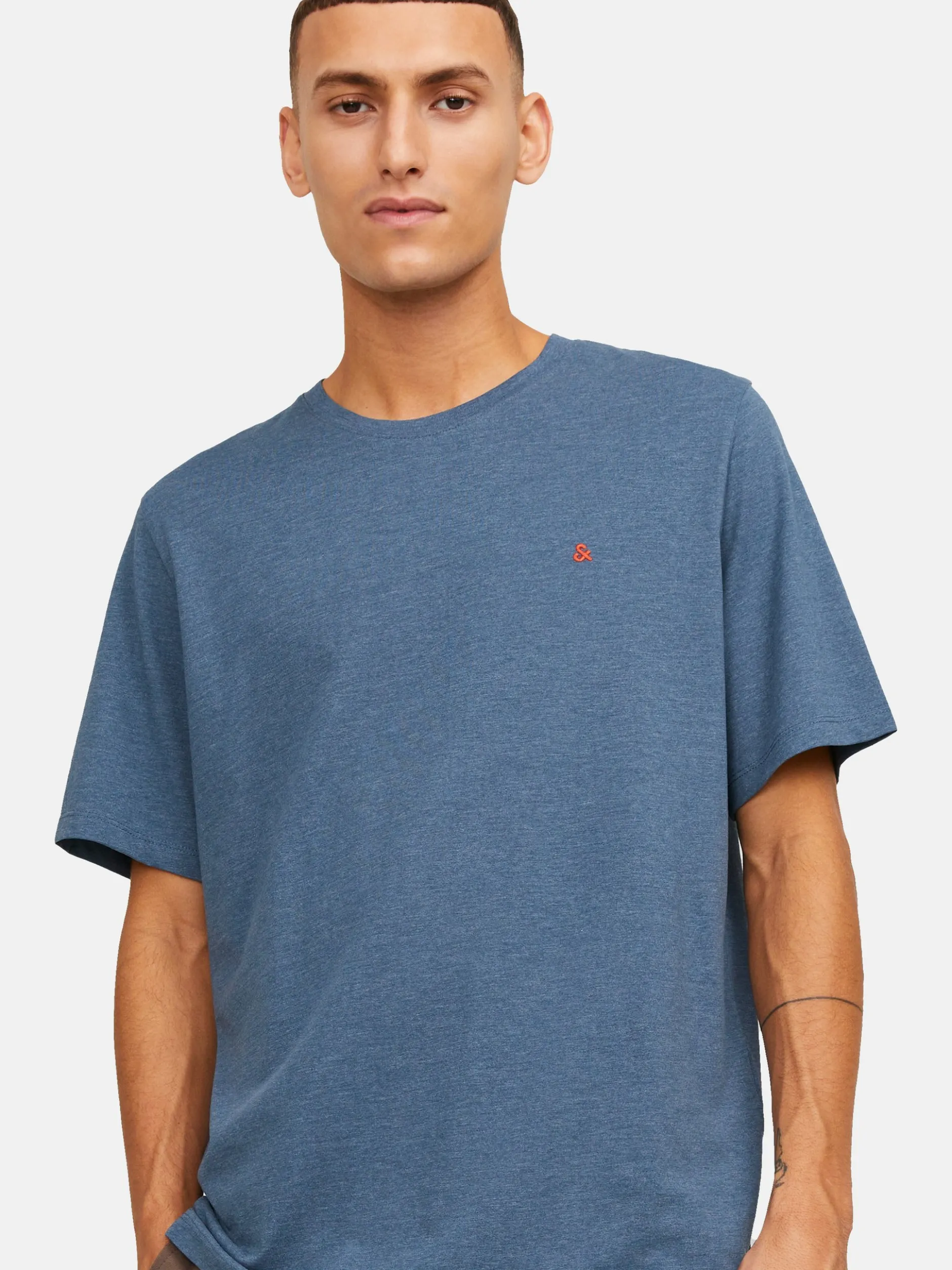 Jack & Jones Herren T-Shirts im 5er-Pack in hellblau