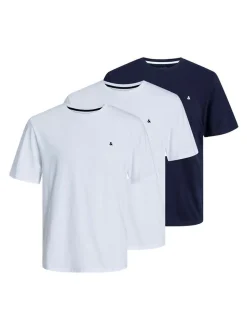 Jack & Jones Herren T-Shirts im 3er-Pack in blau