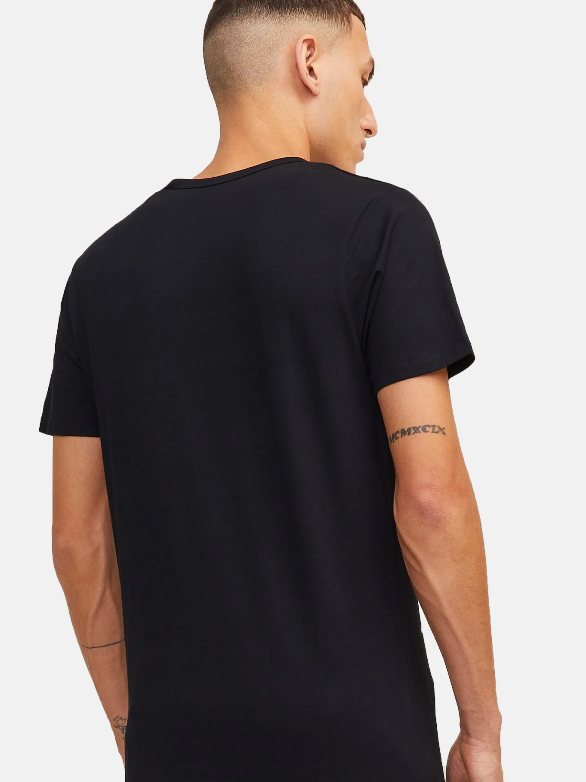 Jack & Jones Herren T-Shirts im 3er-Pack in anthrazit