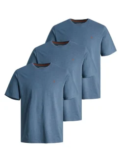 Jack & Jones Herren T-Shirts im 3er-Pack in hellblau
