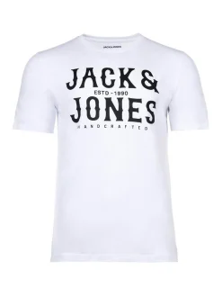 Jack & Jones Herren T-Shirts im 5er-Pack in weiß schwarz
