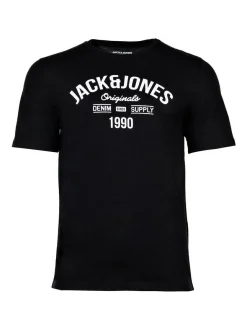 Jack & Jones Herren T-Shirts im 5er-Pack in weiß schwarz