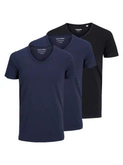 Jack & Jones Herren T-Shirts im 3er-Pack in blau