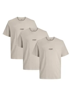Jack & Jones Herren T-Shirts - Soho im 3er-Pack in beige