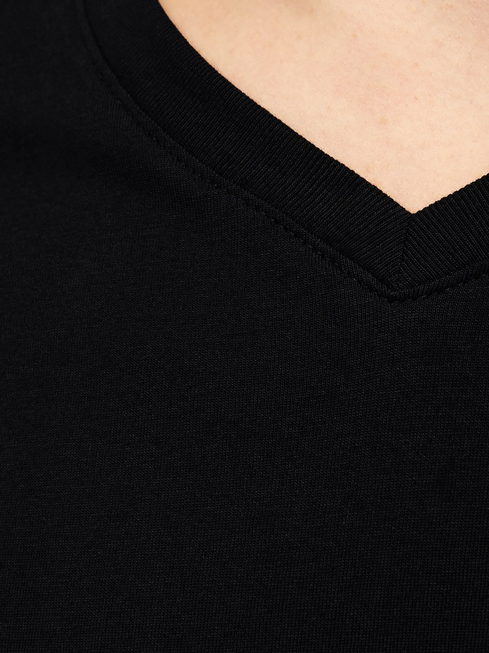 Jack & Jones Herren Unterhemd - 2er Pack Jacbasic in schwarz