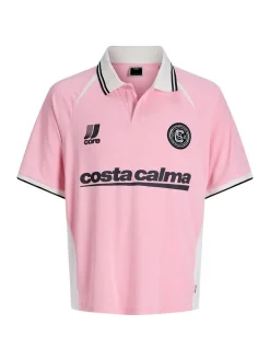 Jack & Jones Junior Jungen Poloshirt in rosa