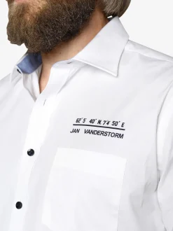 Jan Vanderstorm Herren Doppelpack Hemd - EVIN in weiß blau