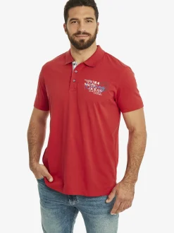 Jan Vanderstorm Herren Doppelpack Poloshirt - DAGFINN in rot blau