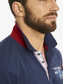 Jan Vanderstorm Herren Doppelpack Poloshirt - DAGFINN in rot blau