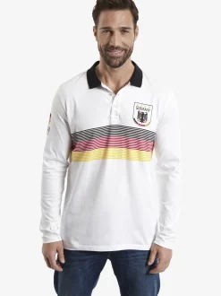 Jan Vanderstorm Herren Fan-Polo - GARRI in weiß