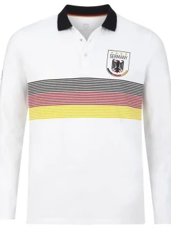 Jan Vanderstorm Herren Fan-Polo - GARRI in weiß