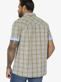 Jan Vanderstorm Herren Kurzarmhemd - MAINER in beige