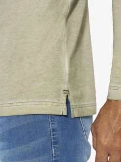 Jan Vanderstorm Herren Langarmshirt - JASIR in oliv