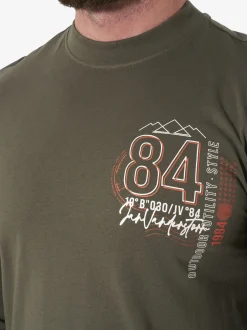 Jan Vanderstorm Herren Langarmshirts - NORGARD im 3er-Pack in oliv
