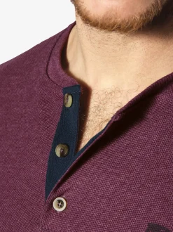 Jan Vanderstorm Herren Langarmshirt - IVOR in rot