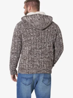 Jan Vanderstorm Herren Outdoor Strickjacke - EIRBORG in braun