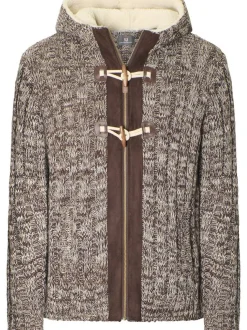 Jan Vanderstorm Herren Outdoor Strickjacke - EIRBORG in braun