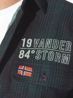 Jan Vanderstorm Herren Outdoorhemd - OLAFSTAD in petrol
