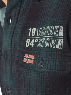 Jan Vanderstorm Herren Outdoorhemd - OLAFSTAD in petrol