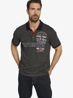 Jan Vanderstorm Herren Poloshirt - ERLING in anthrazit