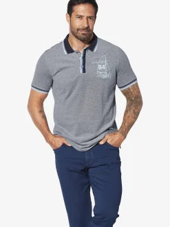 Jan Vanderstorm Herren Poloshirt - HERFINN in blau