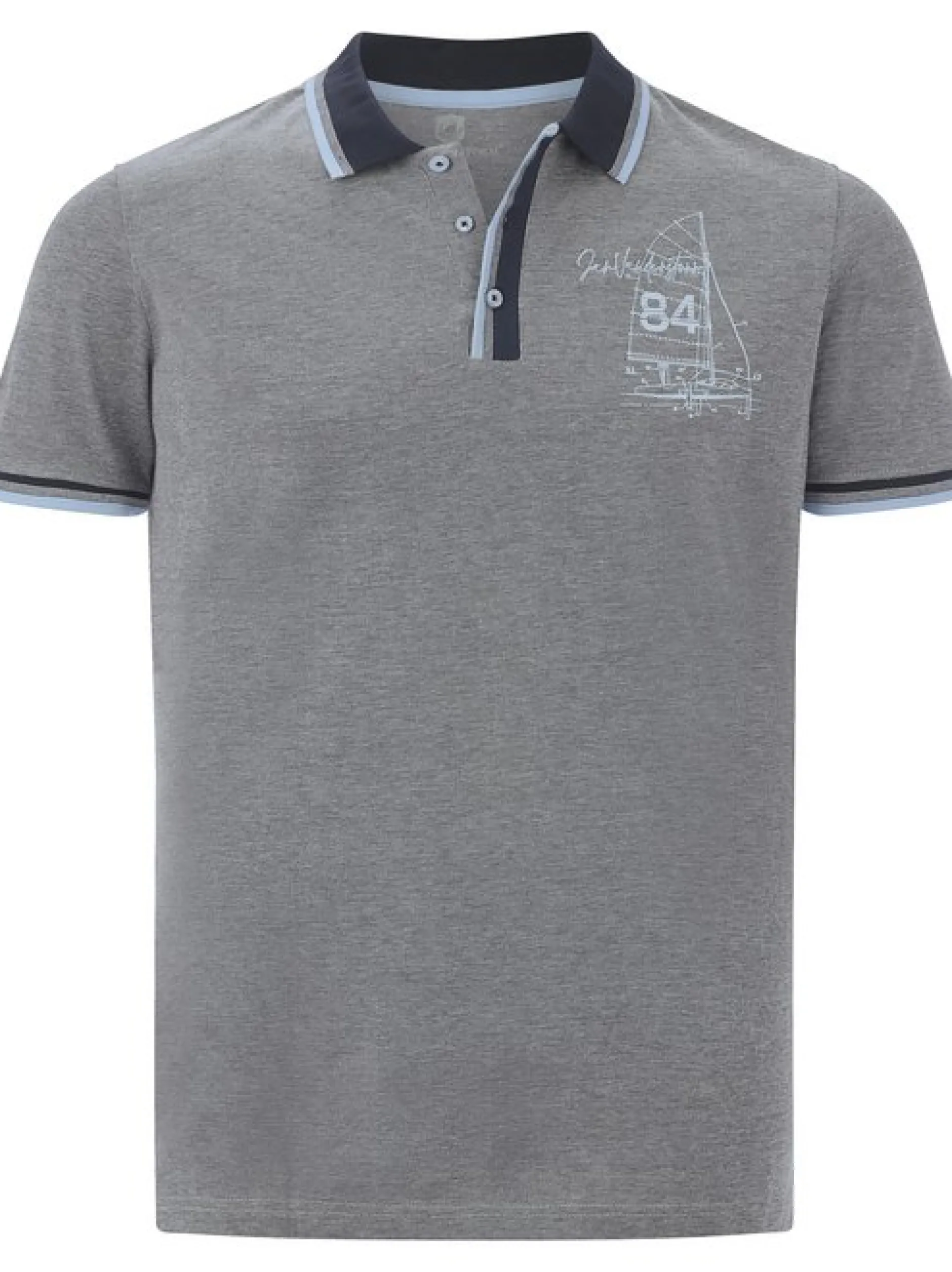 Jan Vanderstorm Herren Poloshirt - HERFINN in blau