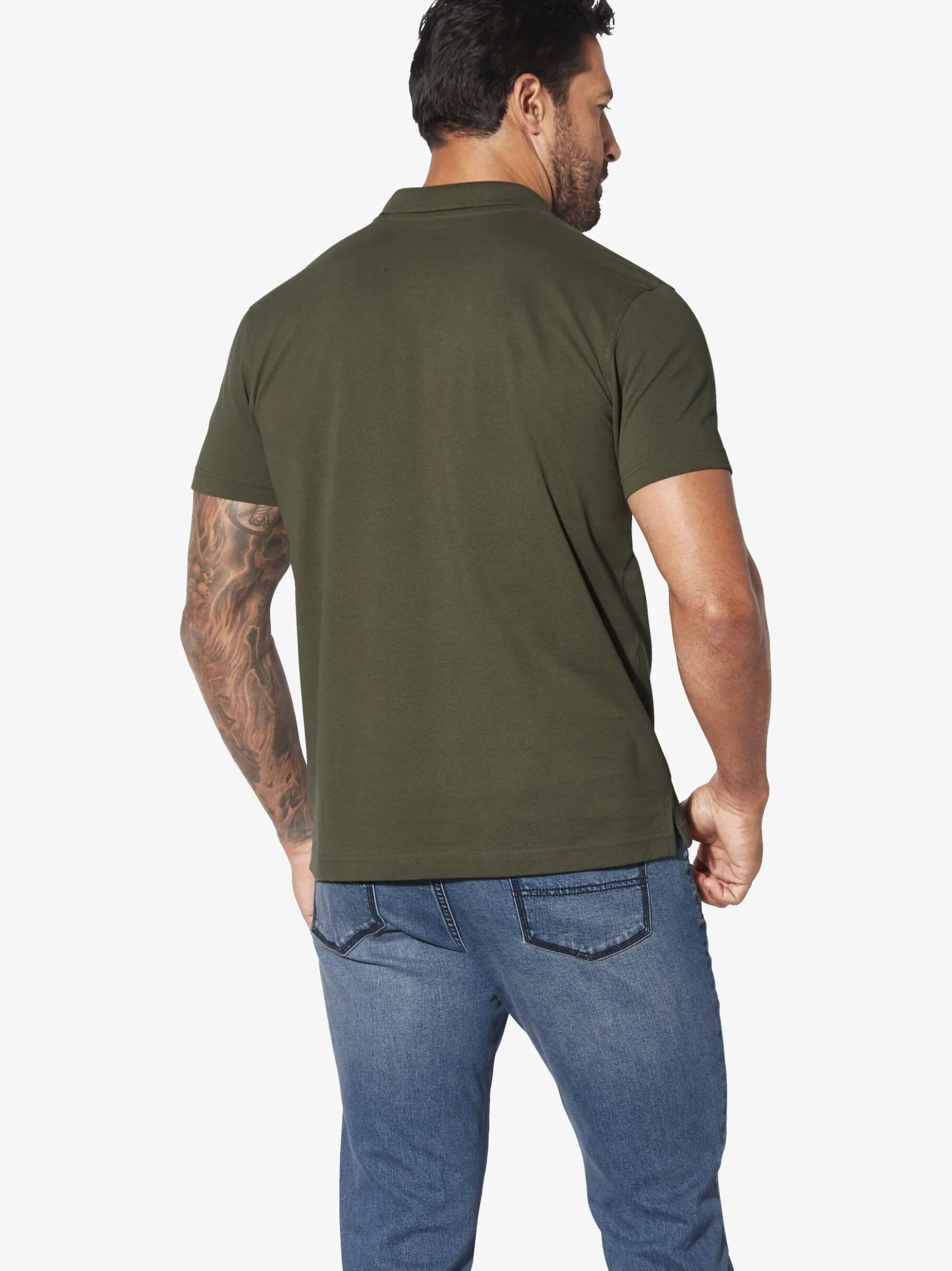 Jan Vanderstorm Herren Poloshirt - JAKOV in oliv