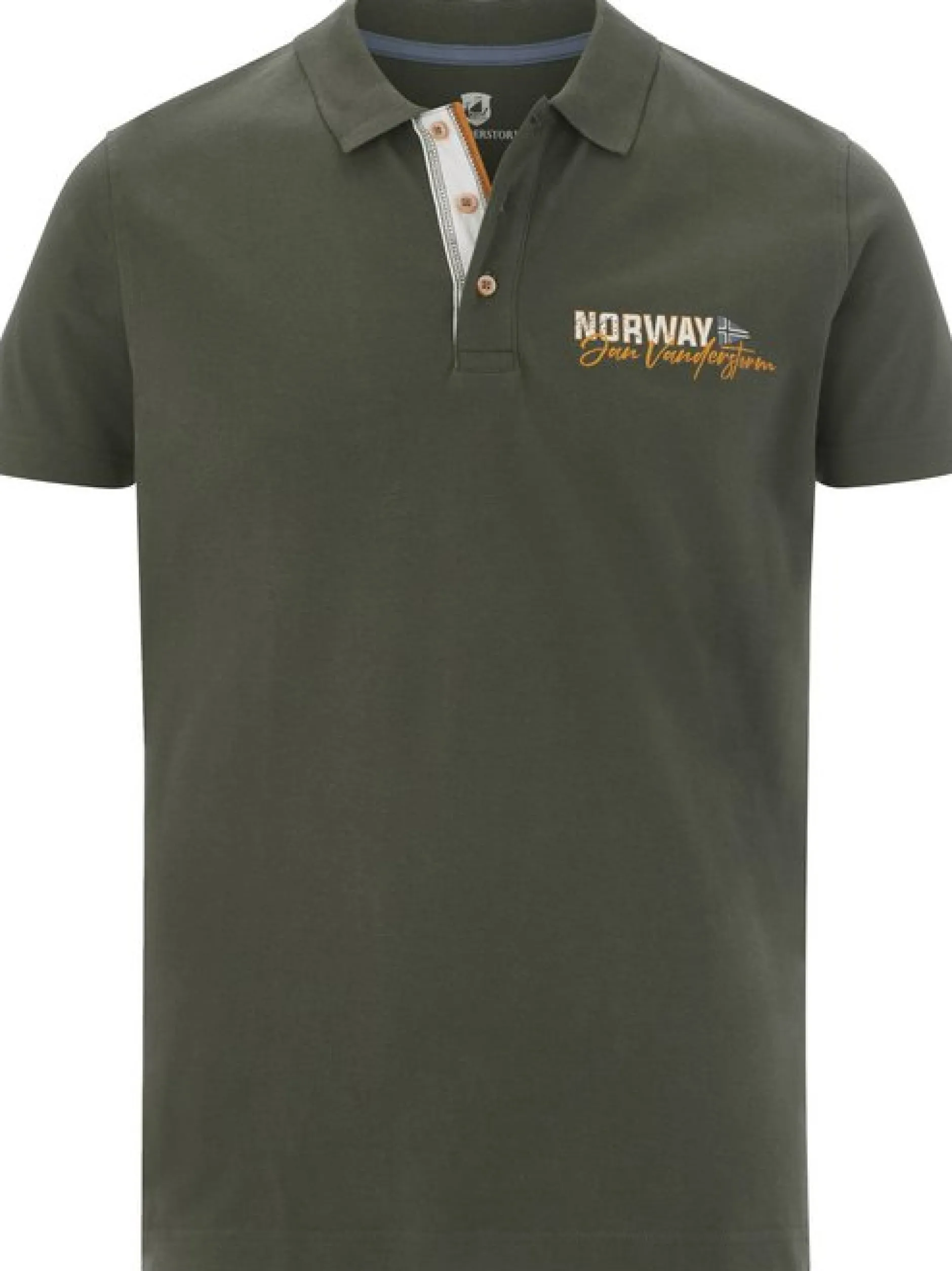 Jan Vanderstorm Herren Poloshirt - JAKOV in oliv