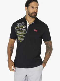 Jan Vanderstorm Herren Poloshirt - JANO in schwarz
