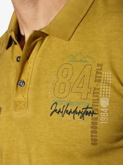 Jan Vanderstorm Herren Poloshirt - MORKSTAD in gelb