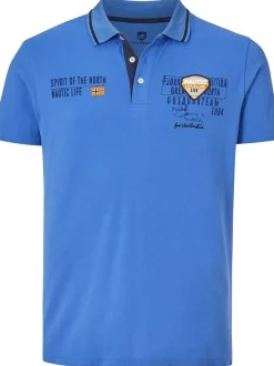 Jan Vanderstorm Herren Poloshirt - HALLFRED in blau