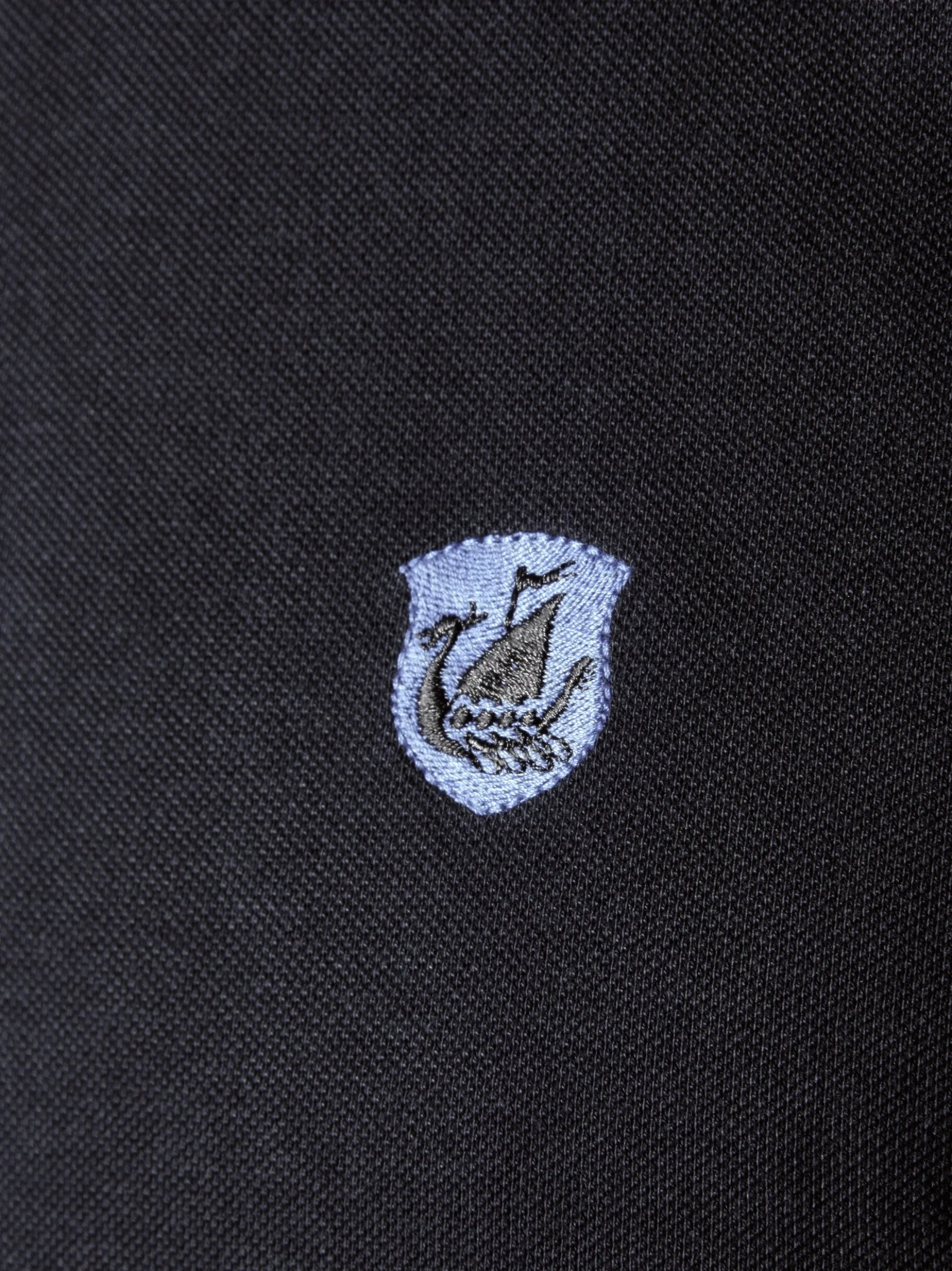 Jan Vanderstorm Herren Poloshirt - LAVRANS in schwarz blau