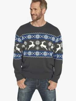 Jan Vanderstorm Herren Pullover - TORE in grau