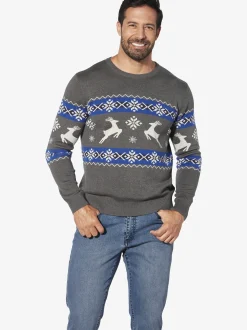 Jan Vanderstorm Herren Pullover - TORE in grau