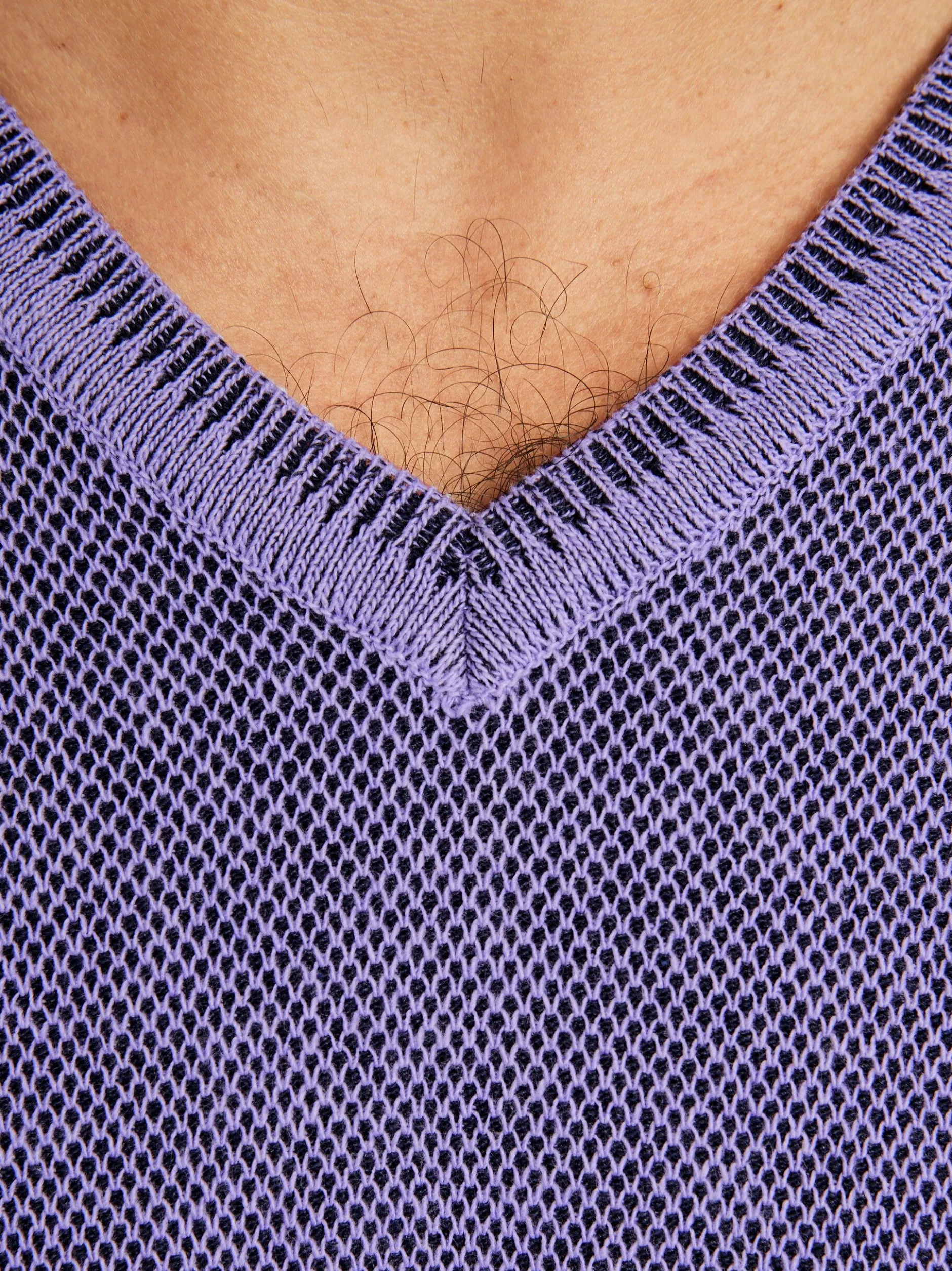 Jan Vanderstorm Herren Pullover - KEIMO in lila
