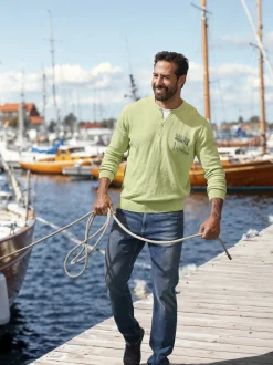 Jan Vanderstorm Herren Pullover - ENDRICH in lind