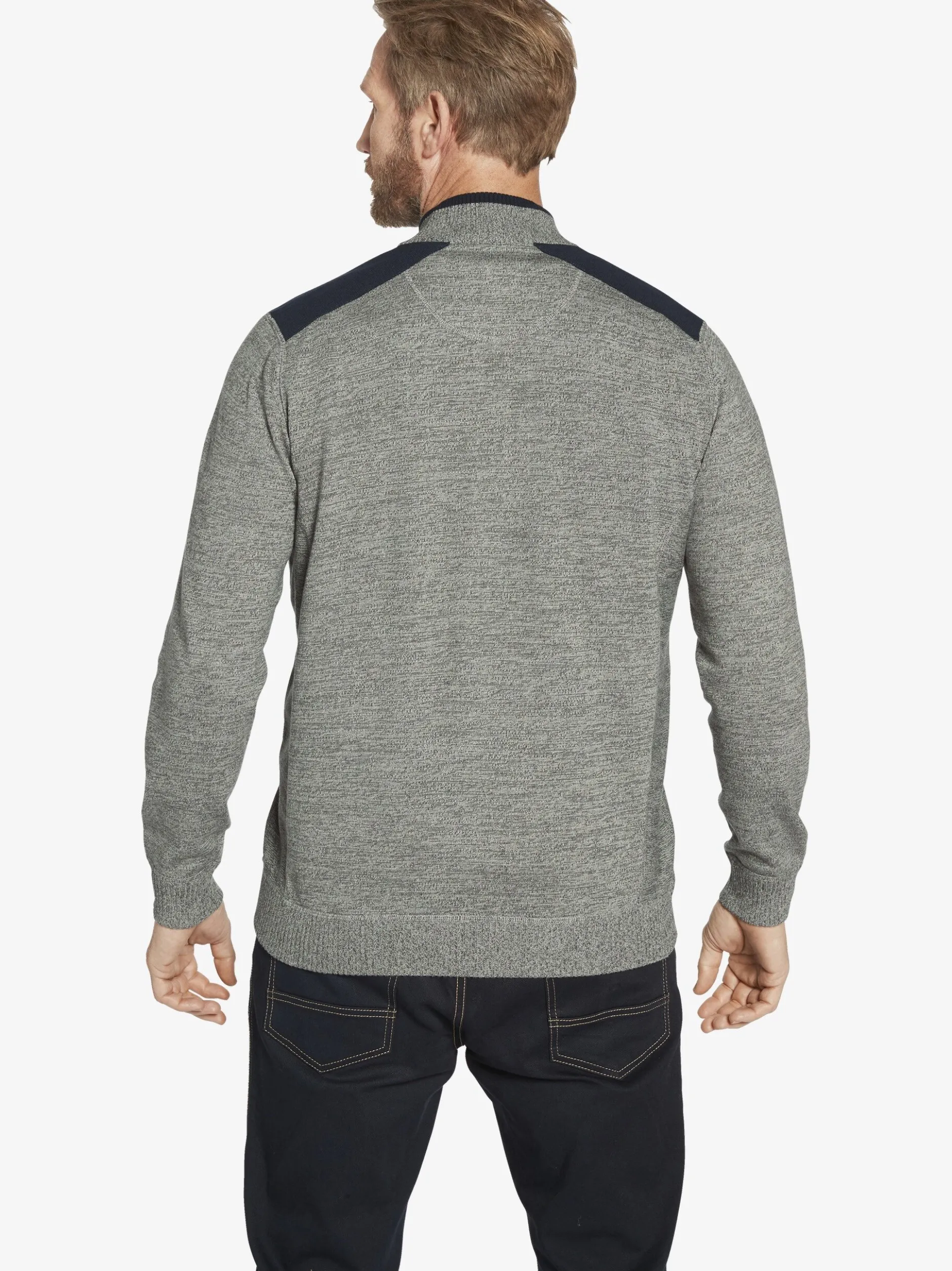 Jan Vanderstorm Herren Pullover - DAIN in grau